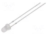 LED; orange; 3mm; 150÷220mcd; 60°; Front: convex; 2.1÷2.6VDC; round OPTOSUPPLY