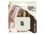 Memory card; microSD; R: 100MB/s; W: 80MB/s; Class 10 UHS I U3 KINGSTON TECHNOLOGY