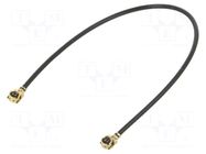 Cable; 0.1m; IPEX MHF 1,both sides; black; angled ONTECK