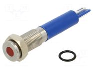 Indicator: LED; IP67; Leads: connectors; 2.1x0.5mm; Colour: red E-SWITCH