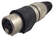 SOCKET, XLR, HEAVY DUTY, 4POLE