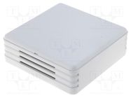 Enclosure: for alarms; X: 71mm; Y: 71mm; Z: 27mm; ABS; white SUPERTRONIC