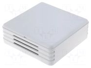 Enclosure: for alarms; X: 71mm; Y: 71mm; Z: 27mm; ABS; white; SENSES SUPERTRONIC
