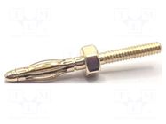 Connector: 2mm banana; plug; 15A; 23mm; M2 MUELLER ELECTRIC