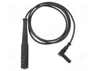 Test leads; 12A; Len: 1m; black; automotive GOSSEN METRAWATT