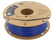 Filament: PLA; 1.75mm; blue; 190÷230°C; 1kg; Table temp: 45°C POLYMAKER