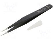 Tweezers; Blade tip shape: sharp; Tweezers len: 110mm; ESD PIERGIACOMI