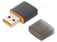 PC extension card: WiFi network; USB A plug; USB 2.0; black BASEUS
