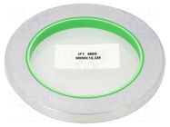 Tape: shielding; W: 9mm; L: 16.5m; Thk: 0.078mm; acrylic conductive IPT