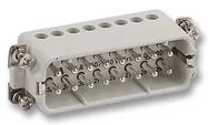 HEAVY DUTY INSERT, RCPT, 25 POS, 10A