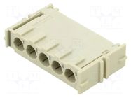 PIN: 5; Han-Yellock module M-c, grey HARTING