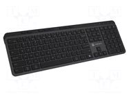 Keyboard; black; USB A; wireless,US layout; with LED; Len: 1.5m NATEC