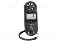 Environmental conditions; LCD; Vel.measur.resol: 0.1m/s PCE INSTRUMENTS