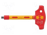 Adapter; insulated; 3/8"; with T-handle; 130mm WERA