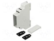 Enclosure: for DIN rail mounting; Y: 90mm; X: 18mm; Z: 65mm; ABS KRADEX