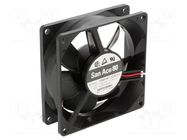 Fan: DC; axial; 12VDC; 80x80x25mm; 90m3/h; 40dBA; ball; 4500rpm SANYO DENKI