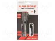 Torch: LED; 7h; L: 161mm; 300lm,1000lm; Ø: 42mm; IPX4; FALCON EYE® MACTRONIC