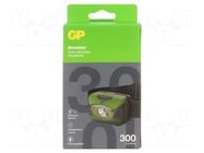 Torch: LED headtorch; 5lm,150lm,300lm; IPX6; DISCOVERY GP