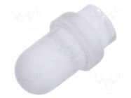 Fiber for LED; Ø3mm; L: 2.5mm; round; Front: convex; straight; PLP1 BIVAR
