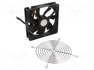 Fan: DC; axial; 119x119x25mm; 150m3/h; 44dBA RITTAL