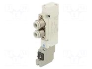 Electromagnetic valve; 1.5÷7bar; 5/2 monostable; aluminium; IP65 SMC