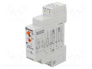 Staircase timer; for DIN rail mounting; 230VAC; SPST-NO; IP20 FINDER