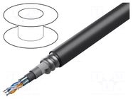 Wire; 2x2x24AWG; RS485; stranded; Cu; Insulation: PVC; black; 305m BELDEN