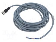 Cable: for sensors/automation; PIN: 4; straight; 5m; M12; 250VDC CARLO GAVAZZI