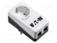 Plug socket strip: protective; Sockets: 1; 250VAC; 16A; IP20 EATON ELECTRIC