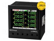 Meter: network parameters; digital,mounting; LCD TFT 3,5"; ND31 LUMEL