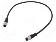 Cable: for sensors/automation; PIN: 5; with metal nut; plug; 60V AMPHENOL LTW