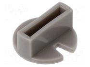 Knob; Ø9.4x4.3mm; grey SUNGMUN ELECTRONICS