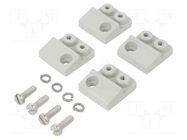 Holder; W: 76.5mm; H: 9mm; L: 25.5mm; for enclosures ROSE