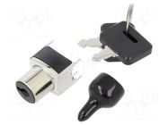 Switch: key switch; Stabl.pos: 3; Switch.method: ON-ON-ON; THT NKK SWITCHES