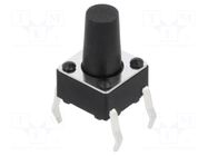 Microswitch TACT; SPST; Pos: 2; 0.05A/12VDC; THT; 2.45N; 6x6x3.5mm CONNFLY