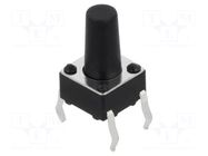 Microswitch TACT; SPST; Pos: 2; 0.05A/12VDC; THT; 1.57N; 6x6x3.5mm CONNFLY