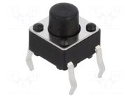 Microswitch TACT; SPST; Pos: 2; 0.05A/12VDC; THT; 1.57N; 6x6x3.5mm CONNFLY