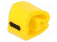Markers; Marking: -; 2.5÷5mm; PVC; yellow; -30÷80°C; leaded; CLI C WEIDMÜLLER