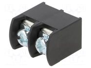 Connector: terminal block; YK; 15A; 300V; terminal; PIN: 2; on PCBs AMPHENOL ANYTEK