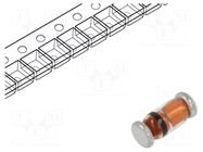 Diode: Zener; 0.5W; 22V; SMD; reel,tape; MiniMELF glass; 0.1uA DC COMPONENTS