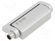 Safety switch: hinged; HP; NC x2; IP67,IP69; Electr.connect: M12 PIZZATO ELETTRICA