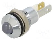 Indicator: LED; prominent; white; 3.2VDC; Ø8mm; metal CML INNOVATIVE TECHNOLOGIES
