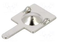 Contact; AAA,R03; Batt.no: 1; soldered,push-in; Contacts: steel COMF