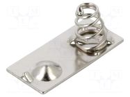 Lamella/spring contact; AAA,R03; Batt.no: 2; push-in COMF