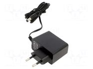 Power supply: switching; mains,plug-in; 15VDC; 1A; 15W; 84% ESPE