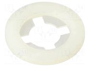 Washer; round,with protection; D=18.6mm; h=1.5mm; polyamide ESSENTRA