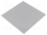 Decorative panel; plexiglass PMMA; grey; 170x170x10mm ORNO