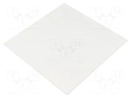 Decorative panel; plexiglass PMMA; white matt; 170x170x10mm ORNO