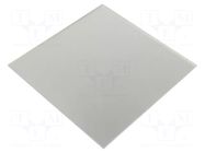 Decorative panel; glass; silver; 170x170x10mm ORNO