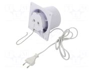 Fan: AC; axial; 230VAC; 93m3/h; 26dBA; ball; 2400rpm; 120x120x89mm ORNO
